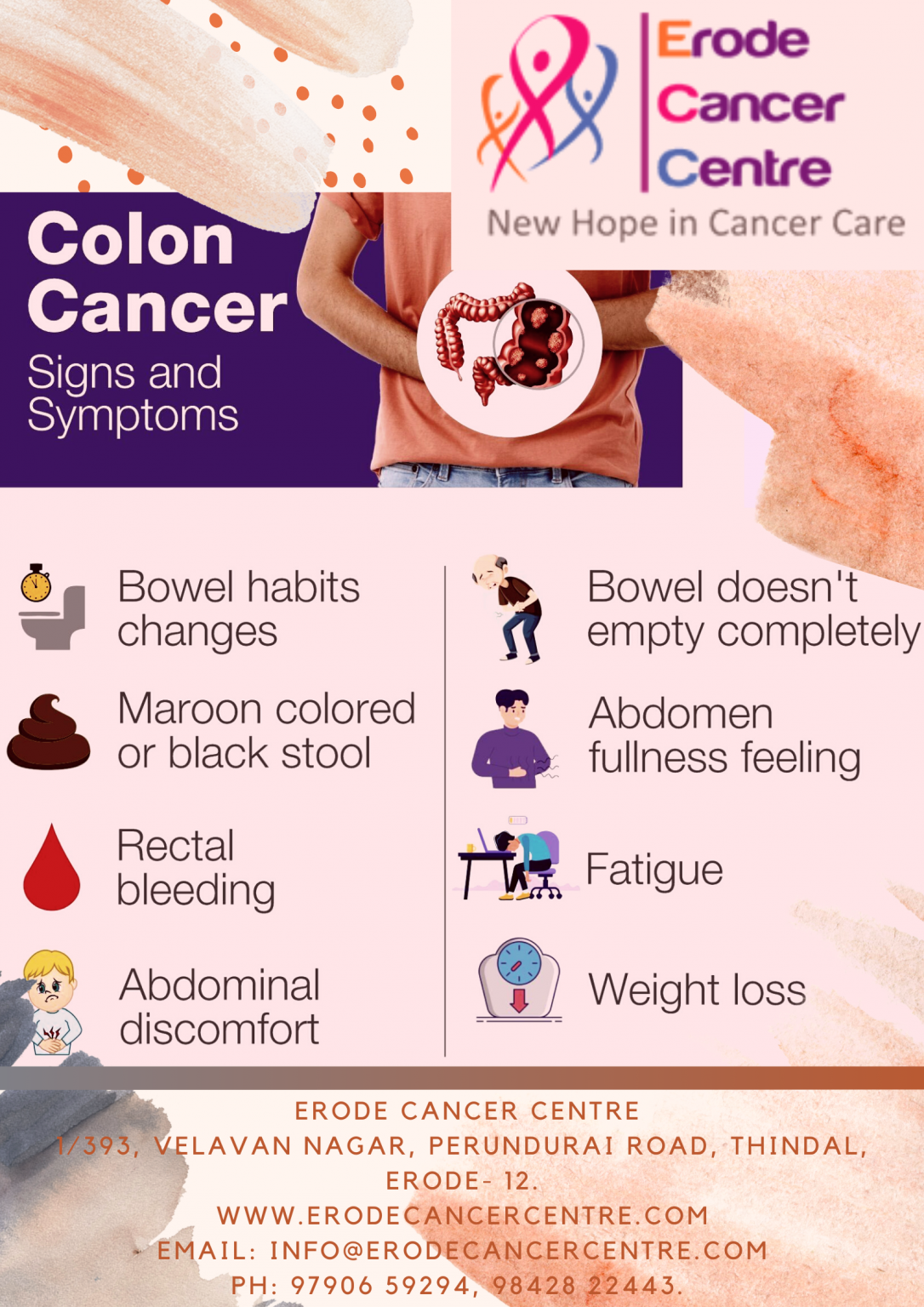 Colon Cancer Signs Symptoms Erode Cancer Centre